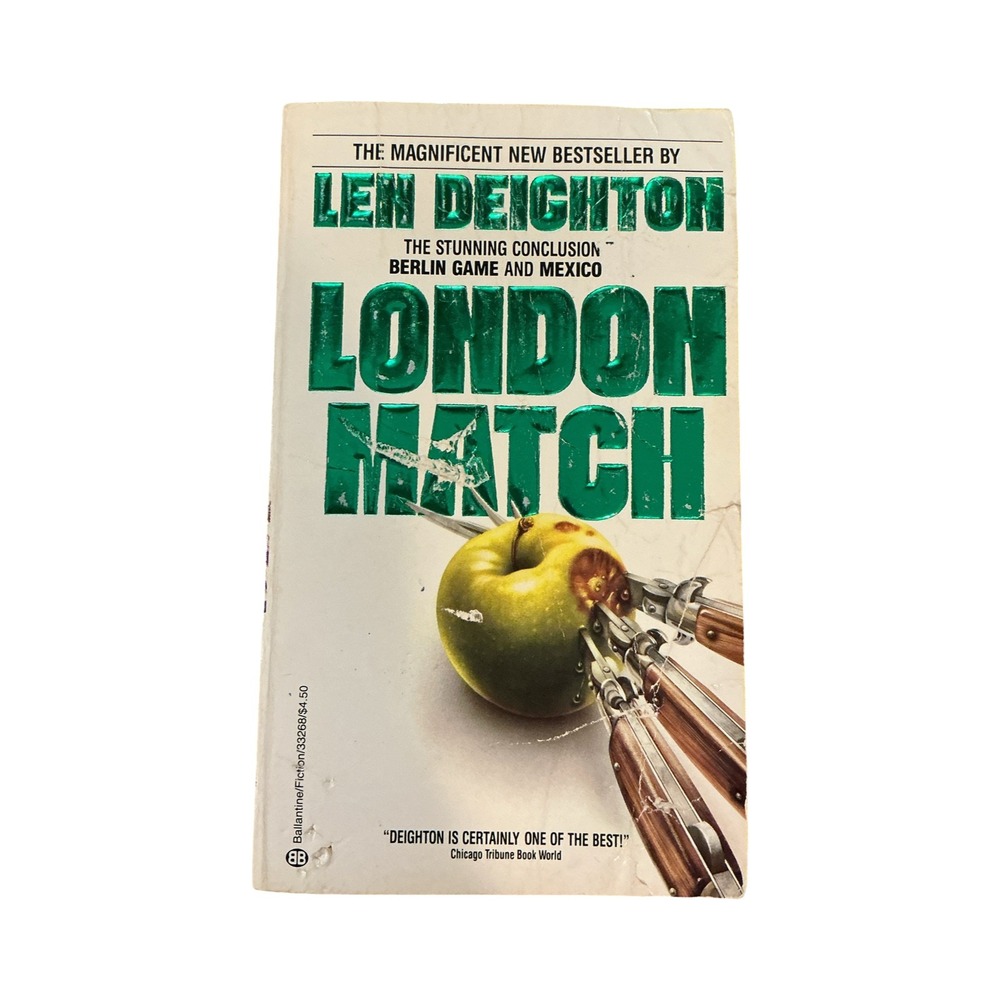 London Match Len Deighton Vintage‎ 1980s Cold War Spy Thriller Paperback 33268-7